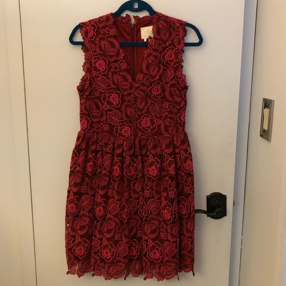 Kate spade rose lace dress